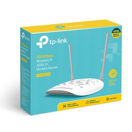 مودم روتر ADSL2 Plus بی‌سیم N300 تی پی-لینک مدل TD-W8961N - Image 2