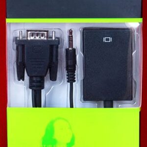 کابل تبدیل VGA به HDMI اورجینال پک سبز