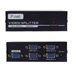 اسپليتور VGA برند P-NET چهار پورت