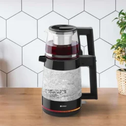 چای ساز اسنوا مدل STM-G1800 ظرفیت کتری ۲.۵ لیتر با کتری شیشهای